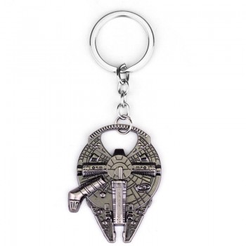 Hot Sale Star Wars Movie Jewelry Star Wars Craft Keychain High Quality Spaceship Pendant Key Chain for Men Women Car Keyring