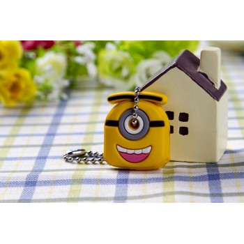 Cute Cartoon Emoticons Smile Key Cover Cap Silicone Amusing Head Yellow Face Stool Keychain Women Porte Clef
