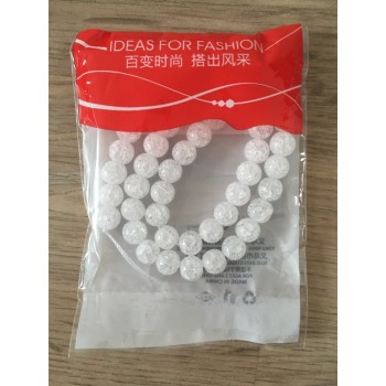 Pick Size 4 6 8 10 12mm Natural Loose Snow Cracked Round White Crystal Quartz Rock Spacer Beads For Jewelry DIY