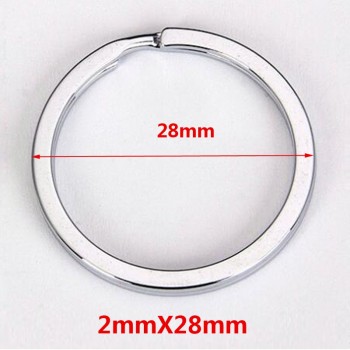 50pcs/Lot Key Rings Split Rings Circle Diameter 28mm Key Ring Key Chains Supplies Keychain Making Diy Accessories Free Shipping