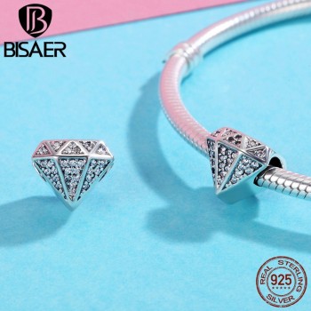 Real 925 Sterling Silver I Love You Forever, Love Heart Shape Bead Charms Fit Bracelet Charms Silver 925 Original Jewelry CC397