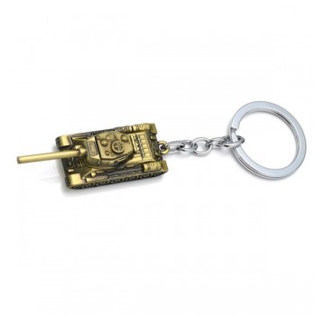 Men Strap Wot Game World of Tanks KeyChain Alloy Metal Tank Model Pendent Keyring gift key chain ring holder car Fans souvenirs