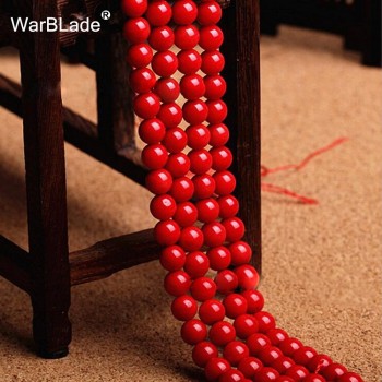 New High Quality Natural Stone Dark Red Coral Beads Round Loose Beads 4mm 6mm 8mm 10mm For DIY Bracelet Necklace Jewelry Making