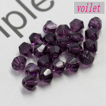 Wholesale 1000pcs Big Bag Colorful 4mm Bicone Crystal Beads Glass Beads Loose Spacer Beads bracelet Jewelry Making Accessories
