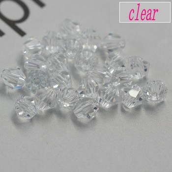 Wholesale 1000pcs Big Bag Colorful 4mm Bicone Crystal Beads Glass Beads Loose Spacer Beads bracelet Jewelry Making Accessories