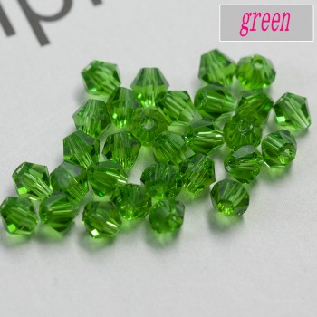 Wholesale 1000pcs Big Bag Colorful 4mm Bicone Crystal Beads Glass Beads Loose Spacer Beads bracelet Jewelry Making Accessories