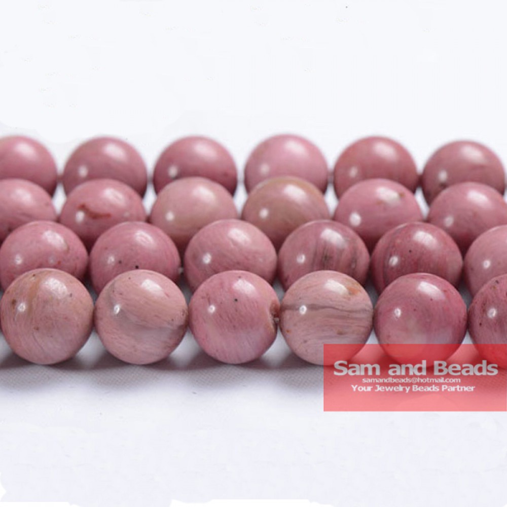 Free Shipping Natural Stone Grade AAA Rhodonite Round Beads 16 Strand 4 6 8 10 12MM Pick Size For Jewelry Making RB01