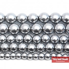 Free Shipping Natural Stone Silver Plated Hematite Shamballa Beads 4 6 8 10 MM 15 Per Strand Pick Size For Jewelry Making HB15