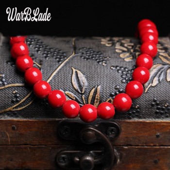 Wholesale High Quality Natural Stone Red Coral Beads Round Loose Beads 4mm 6mm 8mm 10mm For Jewelry Making Necklace DIY Bracelet