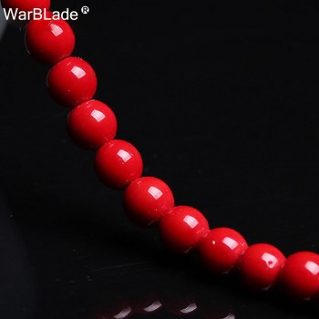 Wholesale High Quality Natural Stone Red Coral Beads Round Loose Beads 4mm 6mm 8mm 10mm For Jewelry Making Necklace DIY Bracelet