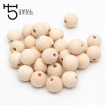 8mm Diy Natural Round Wood Beads for Jewelry Making Bracelet Men with Hole Charms Spacer Wood Beads Wholesale W101