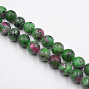 Natural Stone Red/green Epidote Zoisite Round Beads Wholesale Loose Beads for Jewelry Making Accessorie 4-12mm DIY Free Shipping