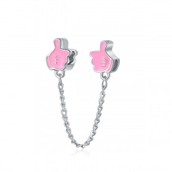 Silver Plated Safety Chain Charm Bead Flower Snowflake Stopper Alloy Charms Fit Pandora Bracelets amp; Bangles Women Jewelry Gifts