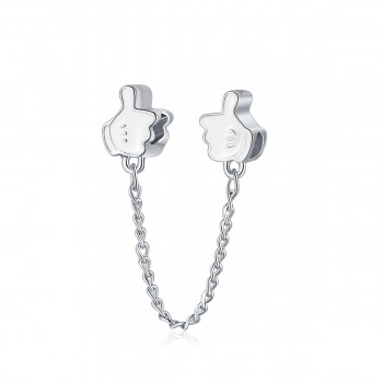 Silver Plated Safety Chain Charm Bead Flower Snowflake Stopper Alloy Charms Fit Pandora Bracelets amp; Bangles Women Jewelry Gifts