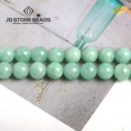 High Grade Myanmar Jade Beads Semi-Finished Handmade Bracelet Natural Green jade Stone loose beads Accessory For Jewelry Making