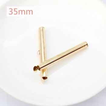 50p 10/13/16/20/25/30/35/40mm Silver Gold Beaded Miyuki Slide On End Clasp Tube Sliders End Caps Connector for Beadwork Cylinder
