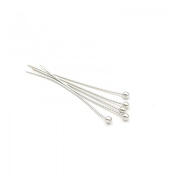 100pcs 4 Size Glossy Silver Gold Colors Metal Ball Heads Pin Diy Supplies For Jewelry Making Findings Accessories Wholesale