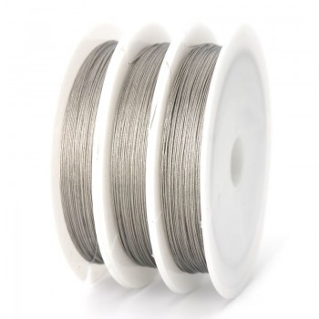 1 Roll 0.3 0.38 0.45 0.5 0.6 0.7 0.8 mm High Quality Steel Wire for Jewelry Making Finding Accessories Supplier Wholesale
