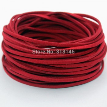 3mm 10yds Flat Faux Suede Braided Cord Korean Velvet Leather DIY Handmade Beading Bracelet Jewelry Making Thread String Rope