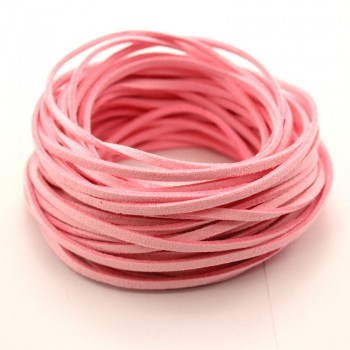 3mm 10yds Flat Faux Suede Braided Cord Korean Velvet Leather DIY Handmade Beading Bracelet Jewelry Making Thread String Rope