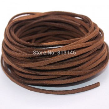 3mm 10yds Flat Faux Suede Braided Cord Korean Velvet Leather DIY Handmade Beading Bracelet Jewelry Making Thread String Rope