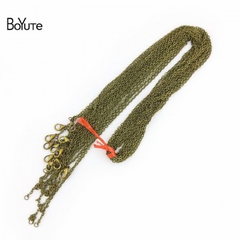 BoYuTe 10 Pieces 2*3MM Loop 65-70-90CM Length Antique Bronze Chain Diy Hand Made Jewelry Findings for Necklace making