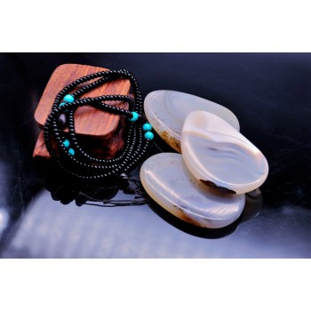Yumten Ocean Chalcedony Pendant DIY Kolye Bayan Collane Donna Jewelery Costume Necklace Women Reiki Fashion Elegant Popular