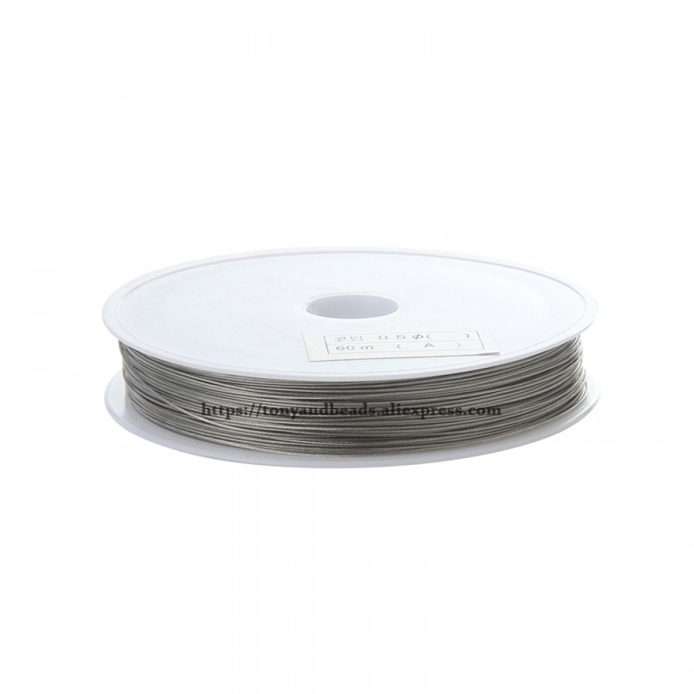 9th Aug Free Shipping Size  0.3-0.8mm Diamter Steel Metal String Beading Wire Cord String Thread Pick Size For Jewelry Making