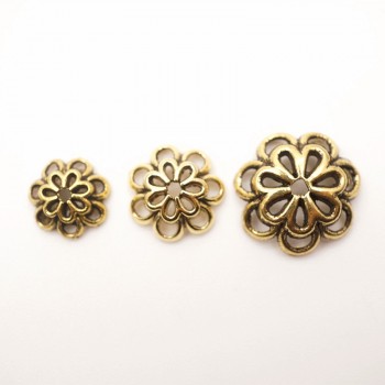 Zinc Alloy Tibetan Bead Caps Combination Fit 6-10mm Beads Bali Style Beads Making for Jewelry HK146