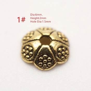 Zinc Alloy Tibetan Bead Caps Combination Fit 6-10mm Beads Bali Style Beads Making for Jewelry HK146