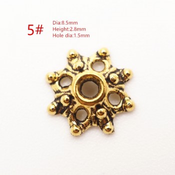 Zinc Alloy Tibetan Bead Caps Combination Fit 6-10mm Beads Bali Style Beads Making for Jewelry HK146