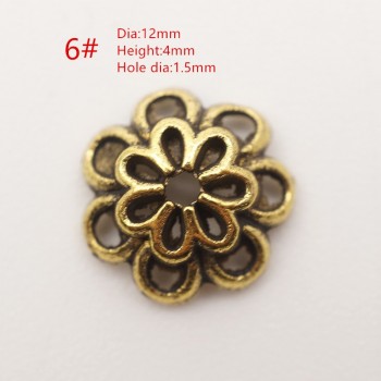 Zinc Alloy Tibetan Bead Caps Combination Fit 6-10mm Beads Bali Style Beads Making for Jewelry HK146