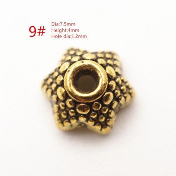 Zinc Alloy Tibetan Bead Caps Combination Fit 6-10mm Beads Bali Style Beads Making for Jewelry HK146