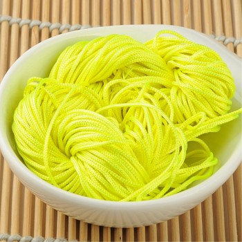 For DIY Necklace Bracelet New 1mm Diameter Chinese Knot Cord 22m Long Chinese Knot Macrame String Wire Cord Thread White
