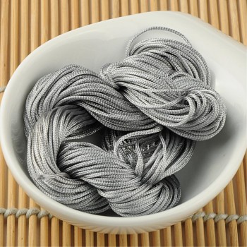 For DIY Necklace Bracelet New 1mm Diameter Chinese Knot Cord 22m Long Chinese Knot Macrame String Wire Cord Thread White