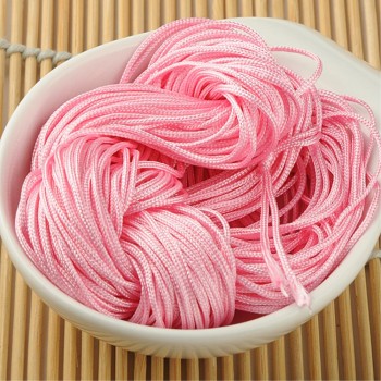 For DIY Necklace Bracelet New 1mm Diameter Chinese Knot Cord 22m Long Chinese Knot Macrame String Wire Cord Thread White