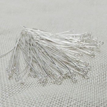 BEAUCHAMP 20-60mm Head Pins Eye Pin Jewelry Making Studs Beads Needles Tassel Earrings Filigree Crimps Choker Necklace Charm