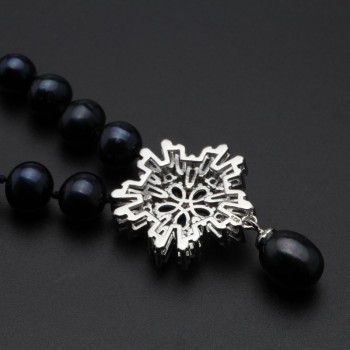 Natural 8-9MM freshwater Black Pearl Necklace Single layer Retro Choker Necklace for Women Classic Pearl Jewelry