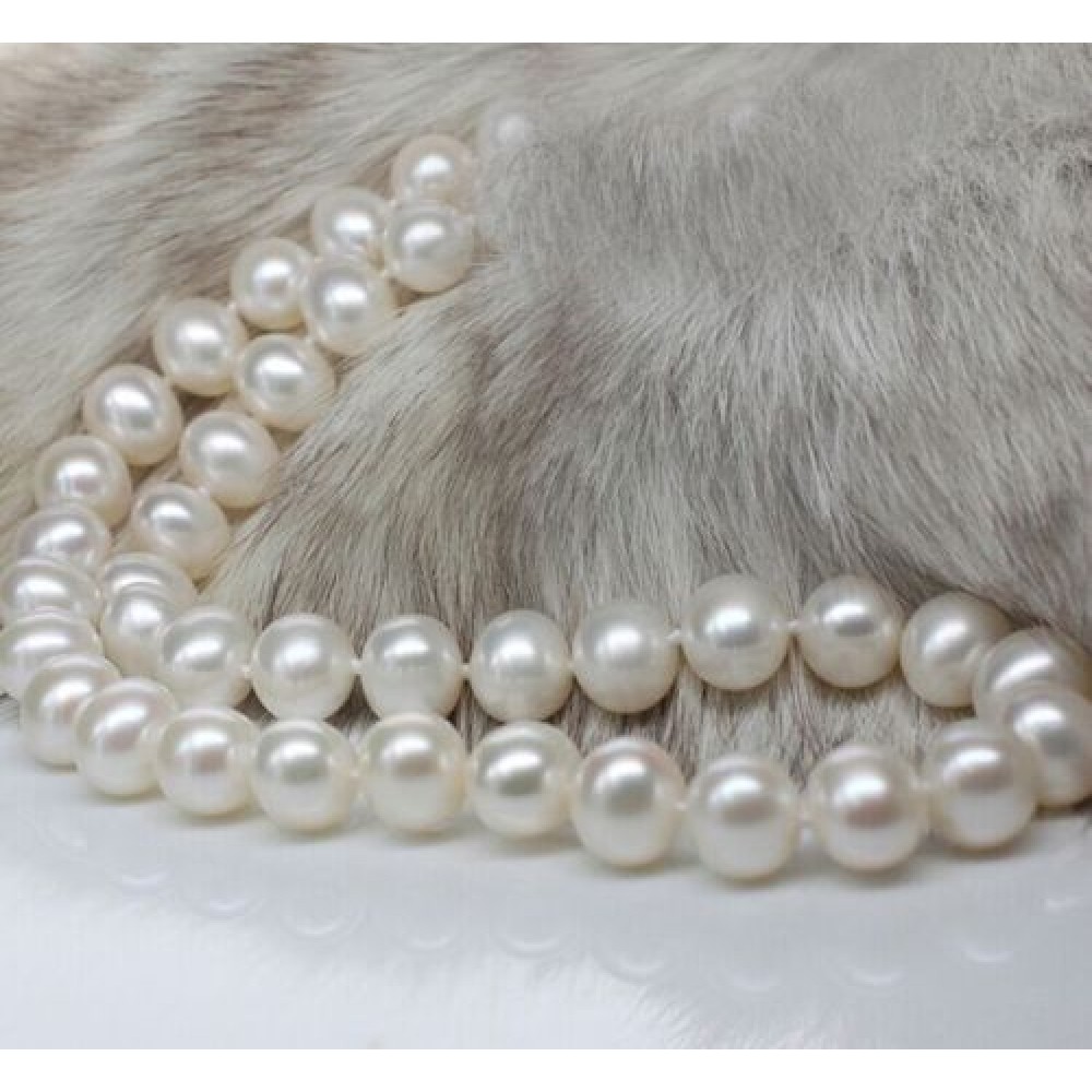 18 10-11 MM AAA +++ Akoya SOUTH SEA White Pearl Necklace 14k/20 Gold Clasp