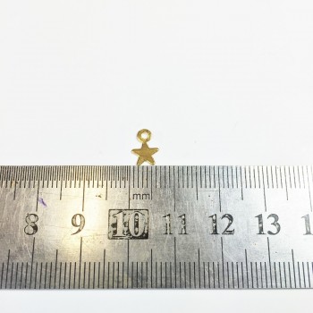 Eruifa 40pcs 5mm Iron Finding Dangling Star DIY Charms Pendant silver and Gold Jewelry handmade DIY 2 colors