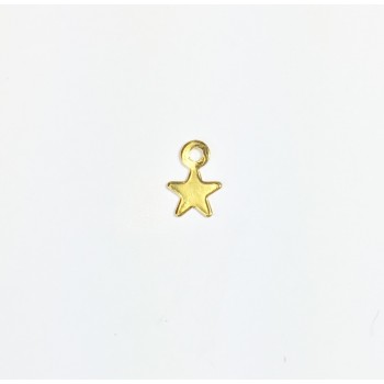 Eruifa 40pcs 5mm Iron Finding Dangling Star DIY Charms Pendant silver and Gold Jewelry handmade DIY 2 colors