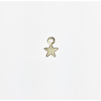 Eruifa 40pcs 5mm Iron Finding Dangling Star DIY Charms Pendant silver and Gold Jewelry handmade DIY 2 colors
