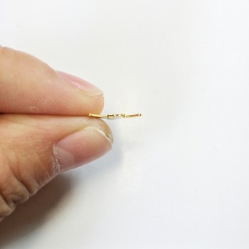 Eruifa 40pcs 5mm Iron Finding Dangling Star DIY Charms Pendant silver and Gold Jewelry handmade DIY 2 colors