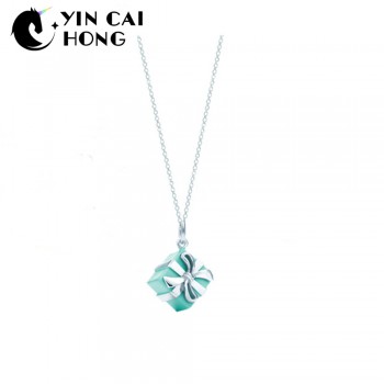 YCH 925 Sterling Silver Valentines Day Christmas Birthday Charming Gift Pendant Necklace Women Fashion Clavicle Chain TIFF