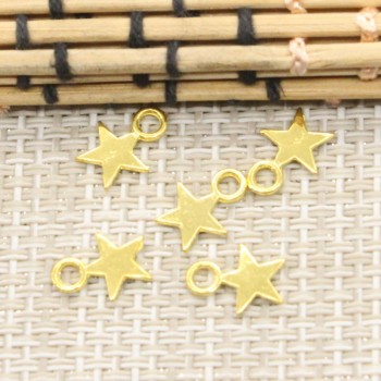 10pcs Charms star 11*8mm Tibetan Silver Plated Pendants Antique Jewelry Making DIY Handmade Craft