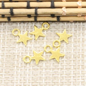 10pcs Charms star 11*8mm Tibetan Silver Plated Pendants Antique Jewelry Making DIY Handmade Craft