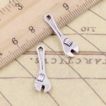 10pcs Charms spanner wrench tool 24*7mm Tibetan Silver Plated Pendants Antique Jewelry Making DIY Handmade Craft