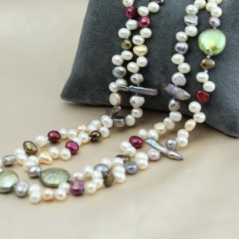 Pearl jewelry,long real natural freshwater pearl necklace wedding women,mother pearl necklace 190cm-200cm girl gifs