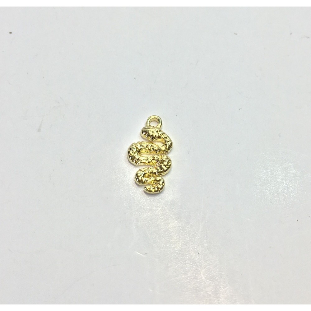 Wholesales Mini 3D Snake 20pcs per bag Zinc alloy Charms Pendant Jewelry DIY Necklace Eearring 2 Colors