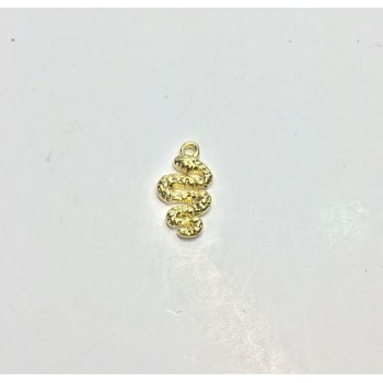 Wholesales Mini 3D Snake 20pcs per bag Zinc alloy Charms Pendant Jewelry DIY Necklace Eearring 2 Colors